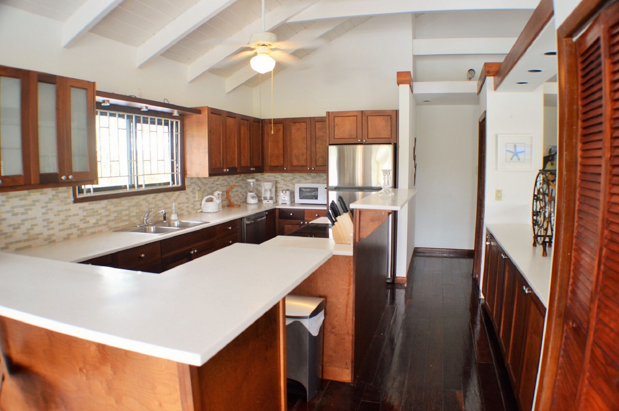 The kitchen.