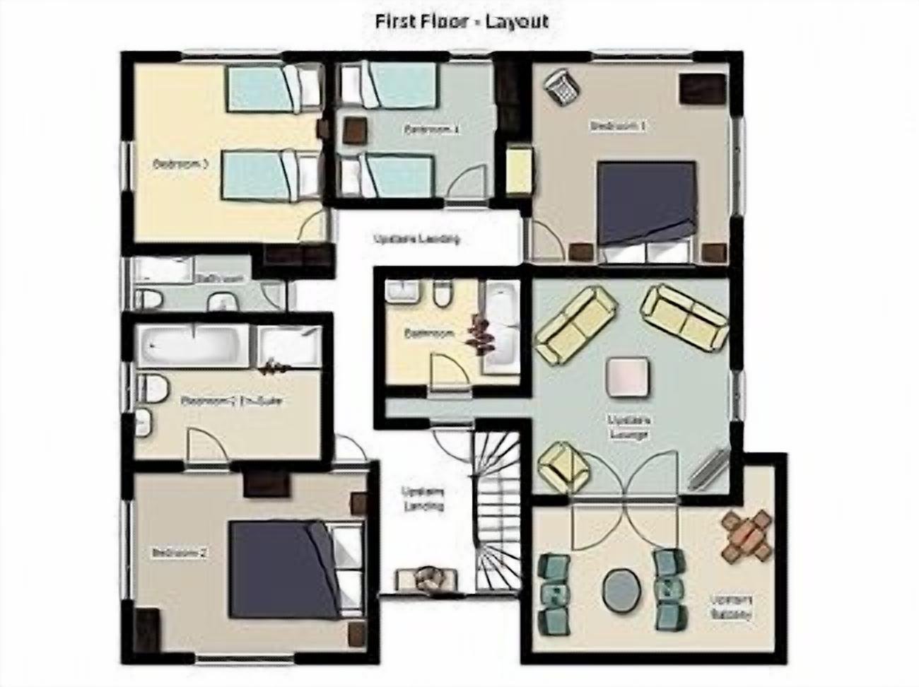 A plan shows the layout of the first floor.